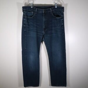 Levi's 505 Jeans Mens 40x30 Regular Fit 5-Pocket Stretch Flex Denim Dark Blue